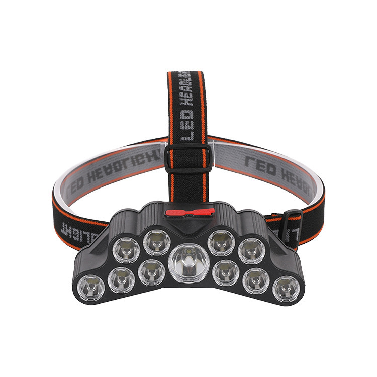 Faros nuevos LED tipo cabeza fuerte pesca de campo de carga al aire libre pesca nocturna larga duración batería batería de litio súper brillante especial