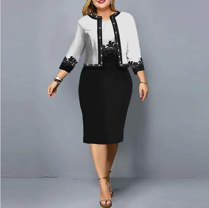 Set, dress, ebay, plus size, hip-accented