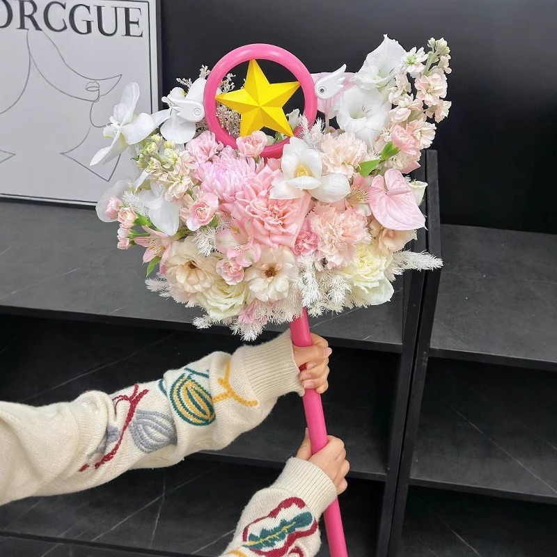 现货二次元小樱cos魔杖道具武器梦星之鸟头棒动漫少女百变小樱杖m|undefined