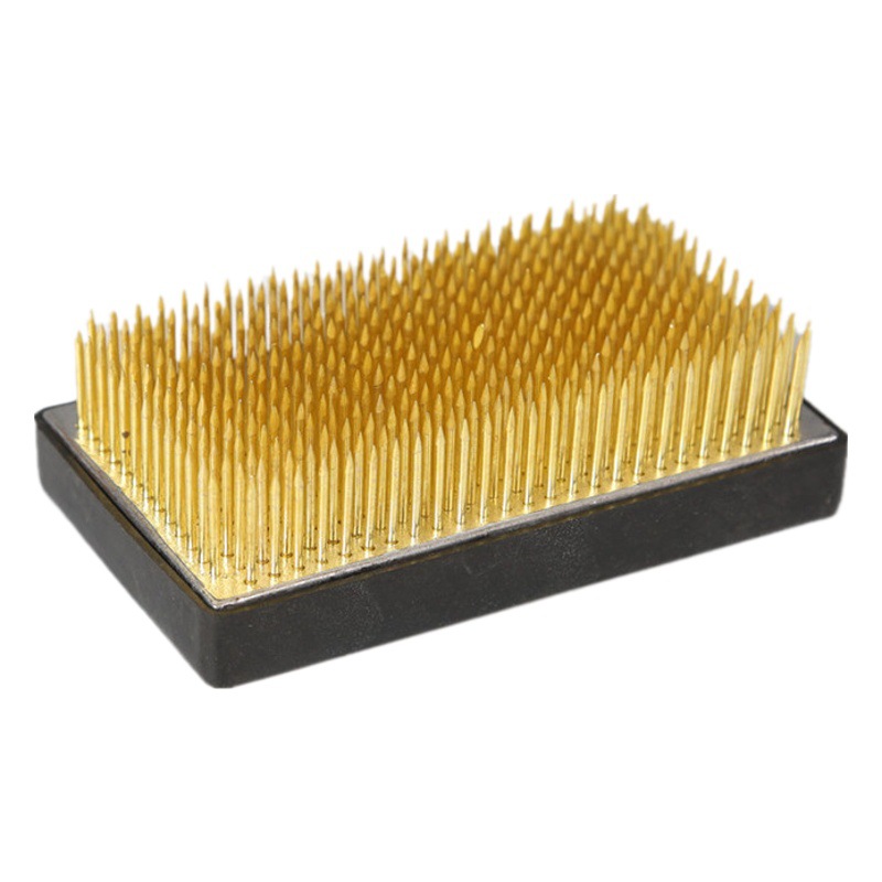 Jianshan arreglo de flores buque base cuadrada estilo japonés Jianshan arreglo de flores artefacto Aguja Montaña Flor Camino accesorios pequeña Fuente Herramienta