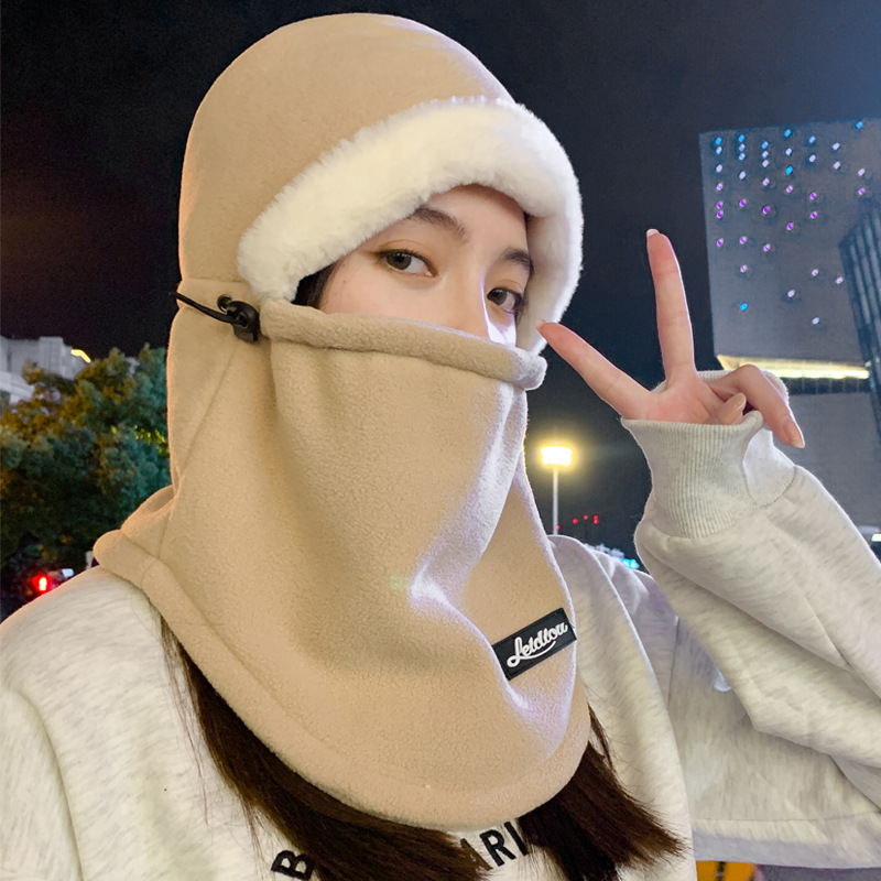 Mascarilla de Cuello Multifuncional para Ciclismo de Otoño/Invierno para Hombres, Acolchada, a Prueba de Viento, con Orejeras