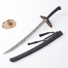 一体高性能锰钢绣春刀唐横刀雁翎刀户外车载防身练习武术刀未开刃