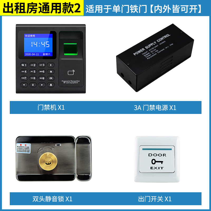 Rental room 2: iron door wooden door stainless steel door