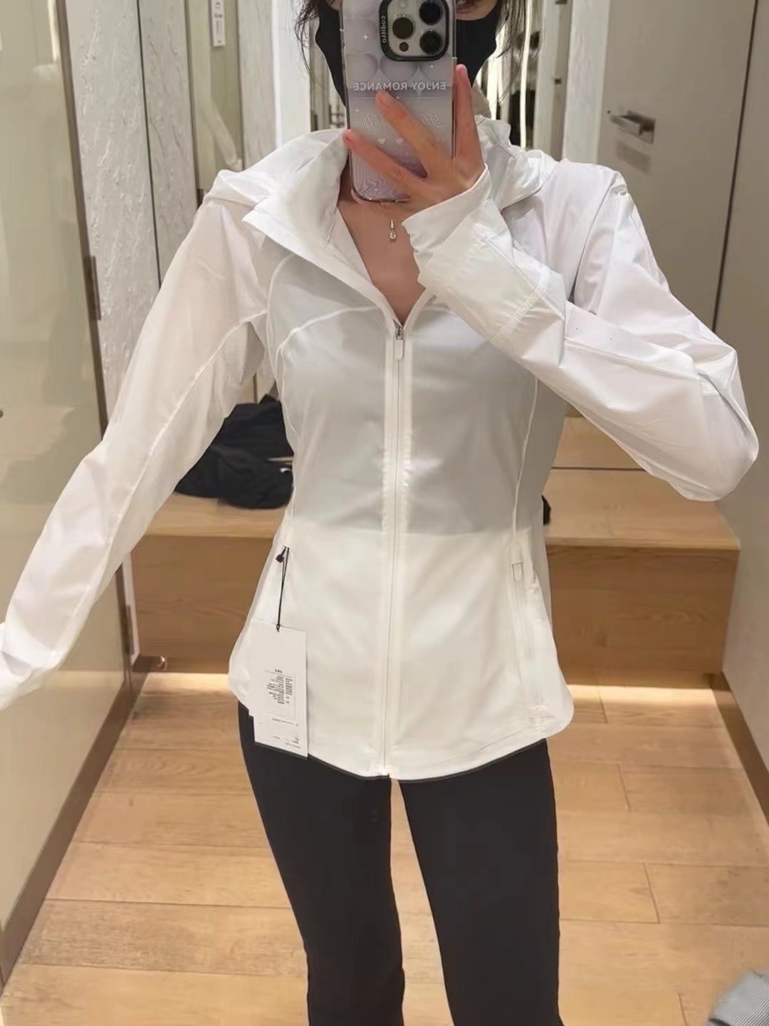 summer sun protective clothes luludarling women‘s tight top slim fit wind shield breathable lightweight outdoor coat