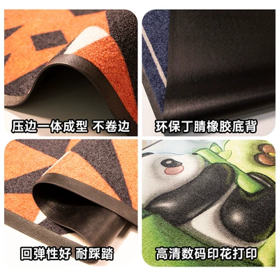 Brushed Printed Non-Slip Mat — Avtomobil döşəmə paspasları