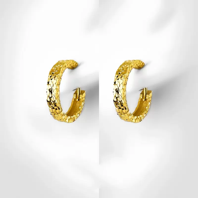 18k碎冰冰耳扣脱模玫瑰金蜡电款式750彩金黄铜耳饰小众耳环工厂