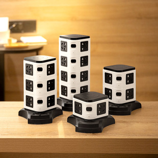 Vertical socket wiring board plug-in USB plug-in board plug-in household multi-layer porous socket extension cable board