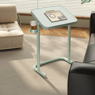 R^Bedside Table Movable Adjustable Computer Table Living Room Sofa Side Table Foldableable Desk Home Bedroom Study Table