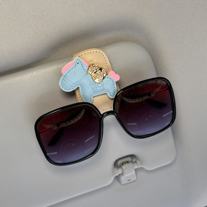 2026 New Model "Money Comes Quickly" Car Glasses Clip, Car Sun Visor Sunglasses Storage, In-Car Glasses Holder for Women