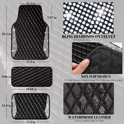 Universal Foot Pad: and Crystals, Universal Non-Slip Waterproof
