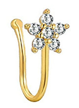 Anello senza piercing per uomo e donna, stile europeo, americano, africano, transfrontaliero, alla moda, a forma di U._voghion.com