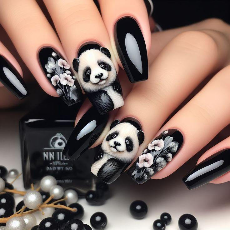 Wearable Panda Nail Art Tips, Fake Nail Stickers, 3D Cute Cartoon 24 Pieces, Export Wearable Nail Tips Wholesale Wearable Panda Nail Art Tips, Fake Nail Stickers, 3D Cute Cartoon 24 Pieces, Export Wearable Nail Tips Wholesale