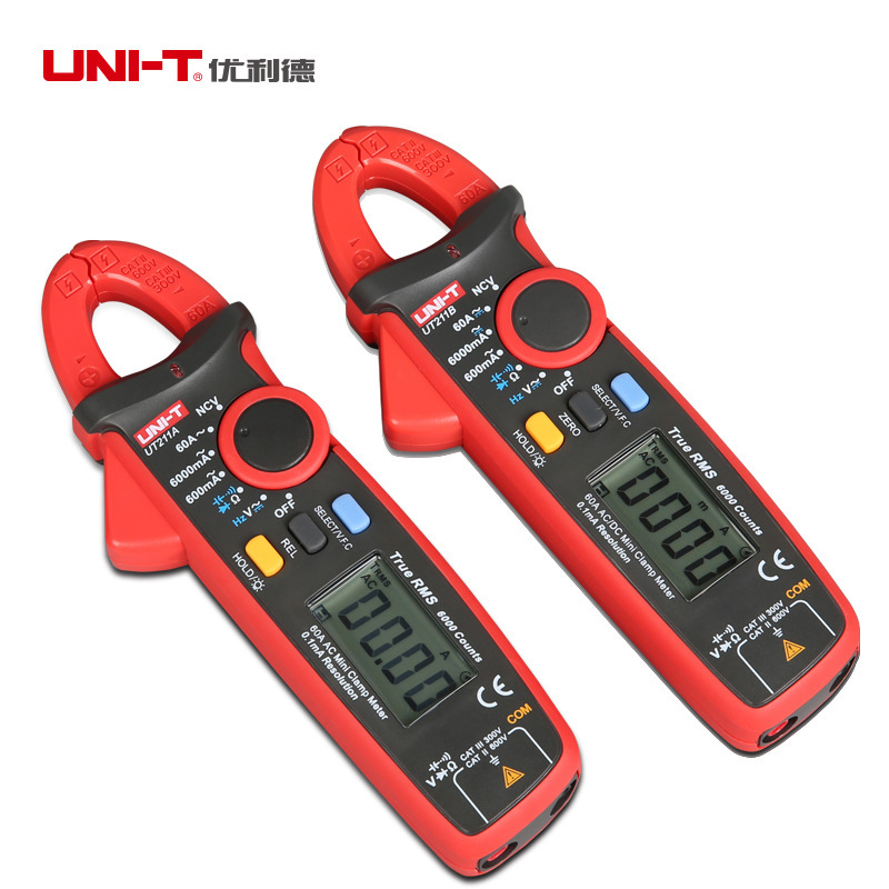 优利德UT211B毫安级高精度数字钳形表 手持式真有效值数显万用表