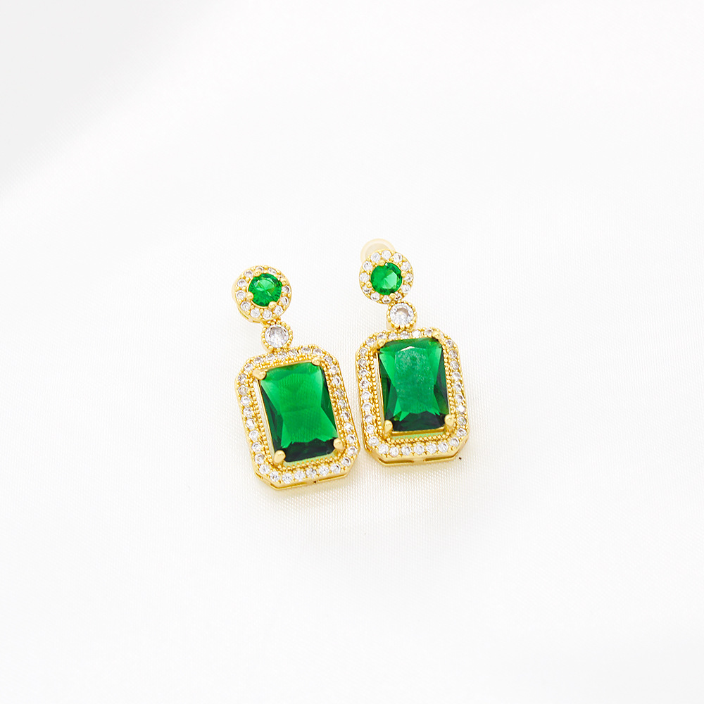 Elegant Heart Shape Stainless Steel Gold Plated Artificial Crystal Pendant Necklace