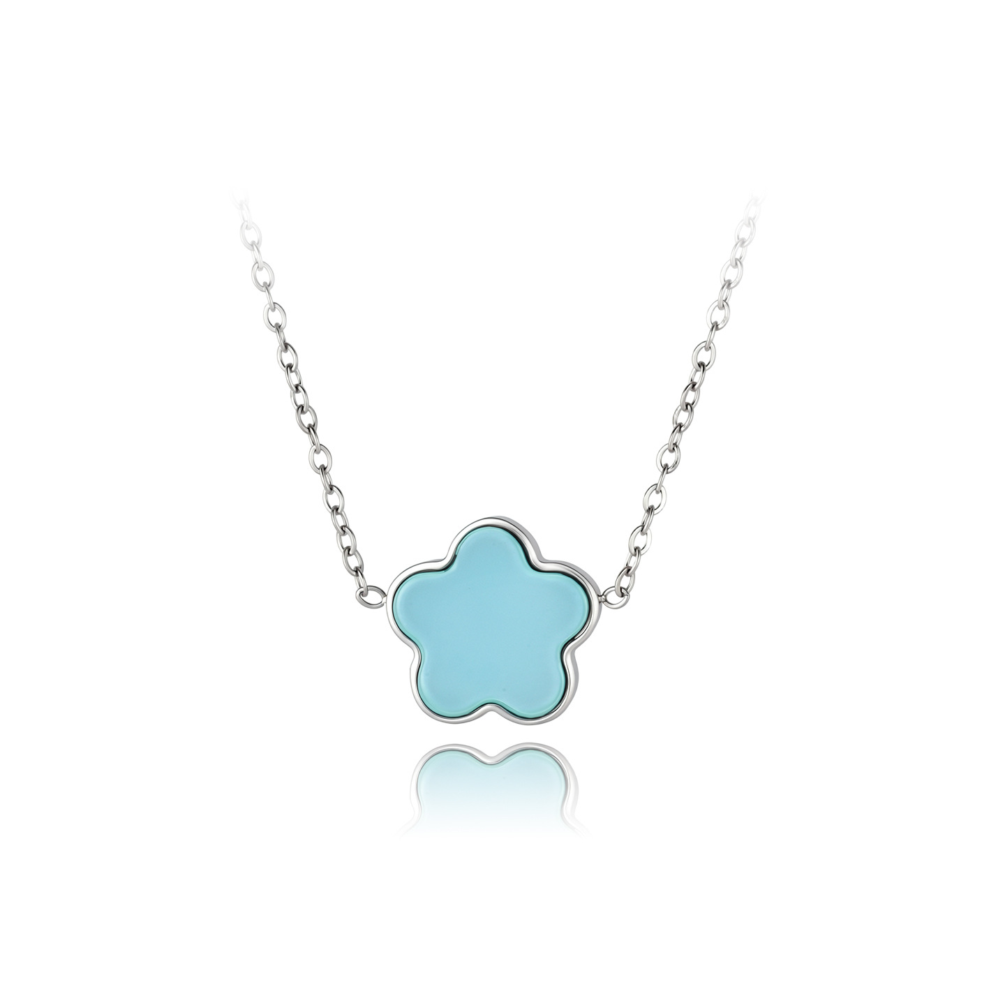 Xuping simple dopamina tierna flor de viento pernos de auriculares de verano pequeños frescos collares de auriculares de dama de estilo japonés y coreano mayorista