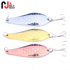 Spinning Hard Bait Metal Spoon Shiny Lure 7CM 20G Bionic Worm Shiny Fishing Attractant Wholesale