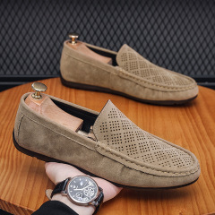 Men's Breathable Hole Leisure Fashion Men's Slip-On Loafers 2023 Summer New