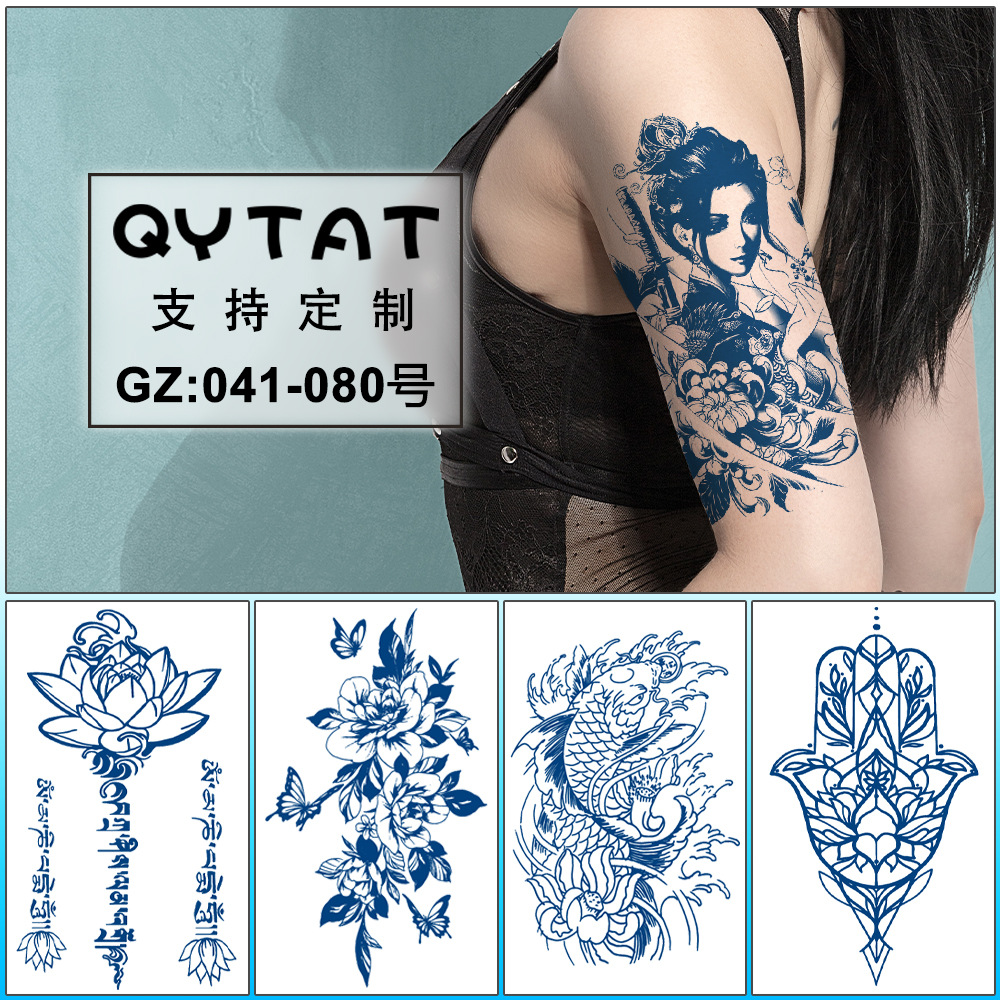 Herbal waterproof tattoo stickers