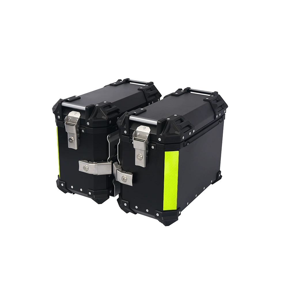 Боковая коробка из алюминиевого сплава боковая коробка мотоцикла 38 л боковая коробка большой емкости Коробка для защиты от падения и столкновений универсальная боковая коробка