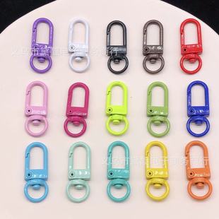 DIY jewelry accessories metal color paint paint door buckle key chain spring buckle bag buckle factory direct sales