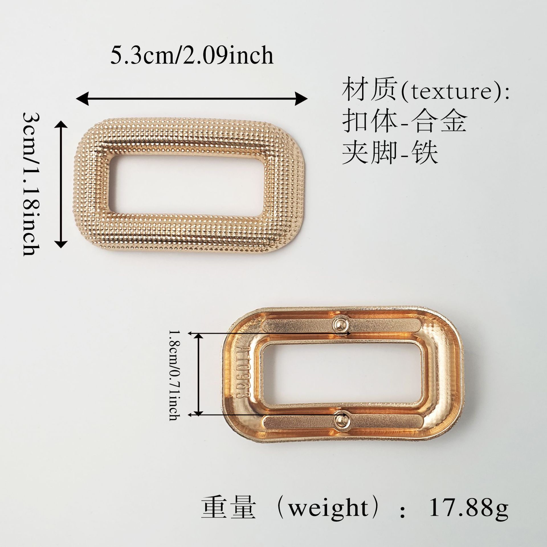 Un accesorio de hardware de zapatos de cuero con botones decorativos metálicos para ropa, zapatos, botones de ajuste de fundición a presión de aleación de zinc al por mayor