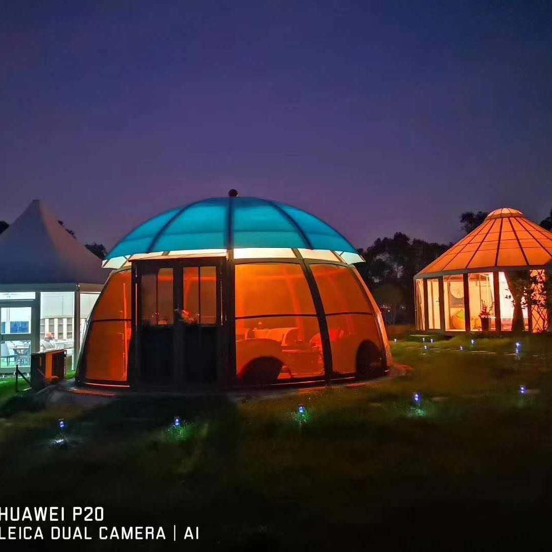 Tienda de Campaña Esférica Transparente de Acrílico con Diseño de Cielo Estrellado, Casa Burbuja, Alojamiento, Hotel, Panorámica de Cristal, Tienda Redonda Transparente para Parejas