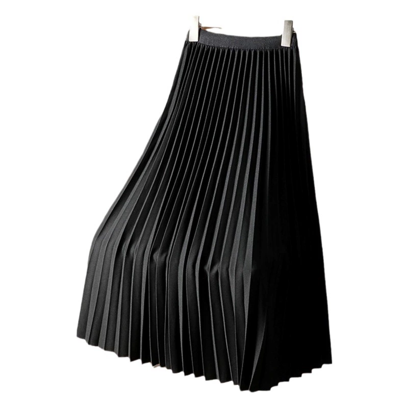 Летняя новая плиссированная юбка-юбка женская мода плюс размер тонкий дизайн