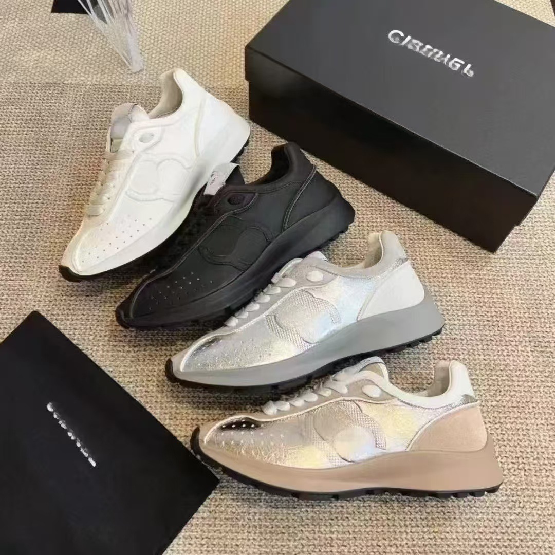 Xiaoxiang 2025 Top Edition 순수 오리지널 Cowhide 레이스 업 캐주얼 운동화 플랫폼 편안한 러닝 슈즈 클래식 여성용 싱글 레이어 슈즈