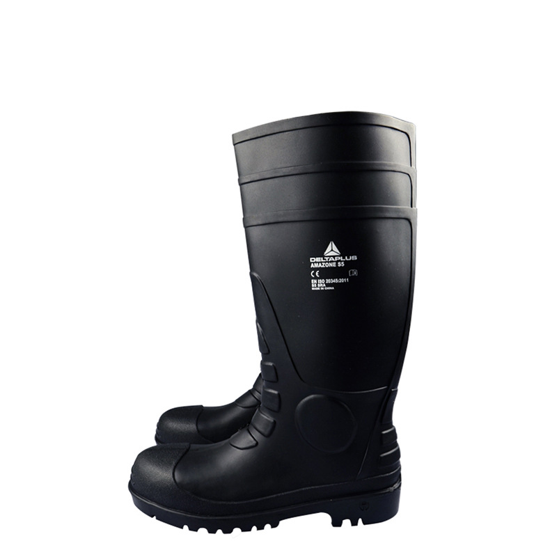 代尔塔301407劳保鞋劳保鞋防化工作防砸防扎耐酸碱油田高筒靴子