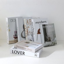 折叠简约现代ins风假书摆件仿真书书房装饰书拍摄道具