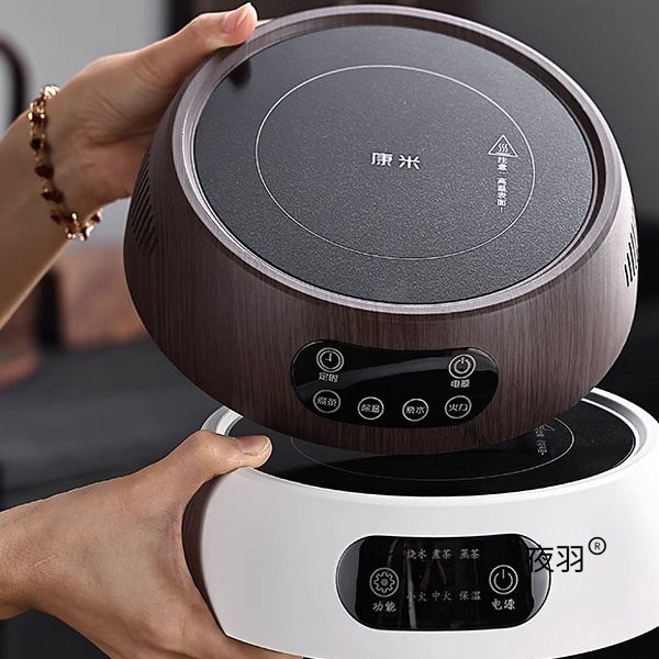 Electric ceramic tea stove, adjustable, small, silent, health-preserving kettle, tea set, Chinese-style induction cooker, electric kettle, electric stove set