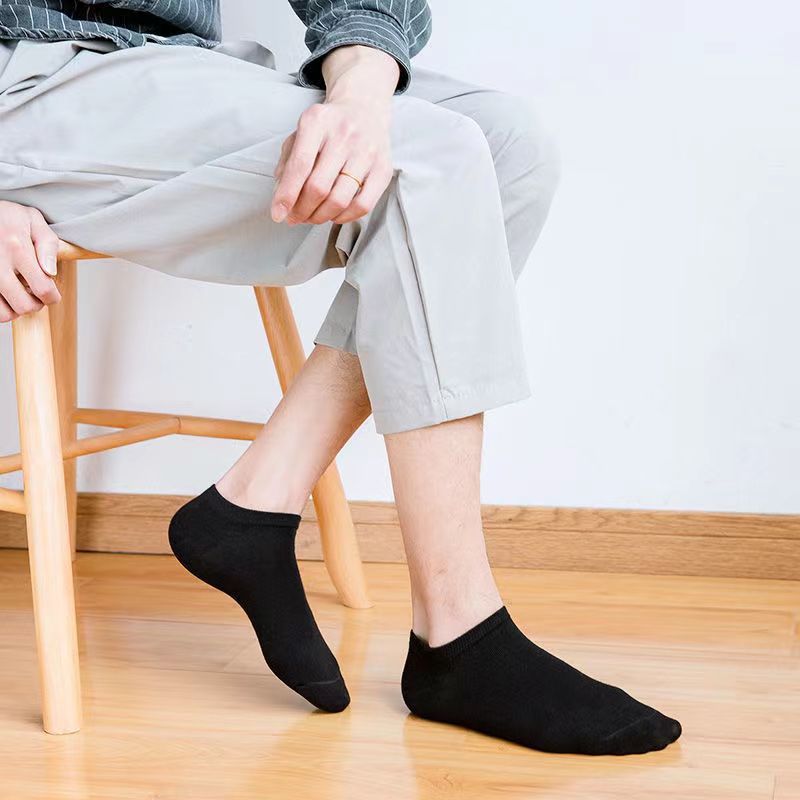 Calcetines de algodón peinado para hombres y mujeres calcetines Four Seasons calcetines de color caramelo de color sólido calcetines de algodón de cintura baja de negocios Casuales