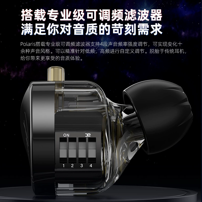 CCA Polaris Arctic Star Регулируемые моторные Hi-Fi наушники HIFI Holy Holly Histor