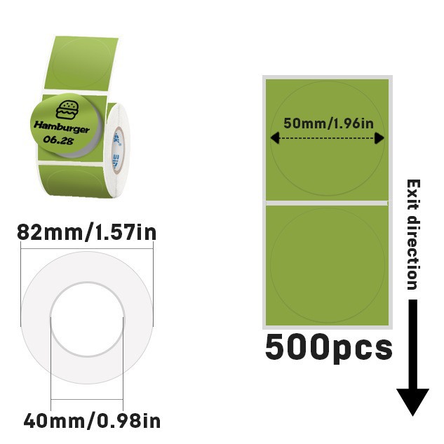 감열합성지 50-500매 녹색원