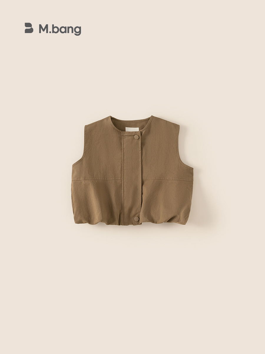 Youbao Ropa para niños Chaleco para niños Chaleco de otoño de todo fósforo retro para niños Chaleco de estilo extranjero para niños Chaleco de bebé