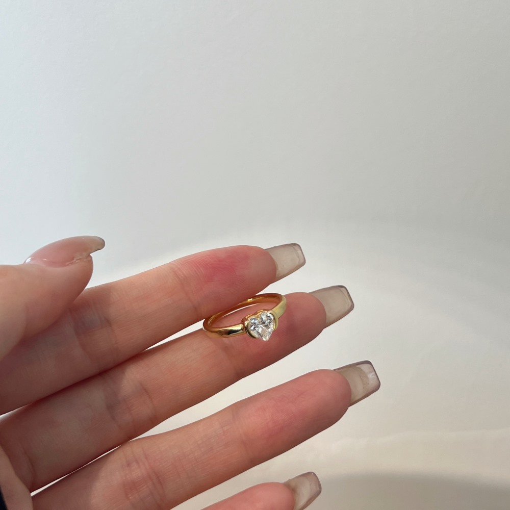 3g Weight Zircon Inlay Material Rings Classification Daily Occasion 925 Sterling Silver Material Valentine'S Day, Mother'S Day Festival Heart Shape Pattern 2025 Spring and Summer Season Women's Gender Plating Design Elegant, Simple Style Style 925 Sterling Silver Heart Shape Zircon Valentine'S Day Mother'S Day Rings 30
