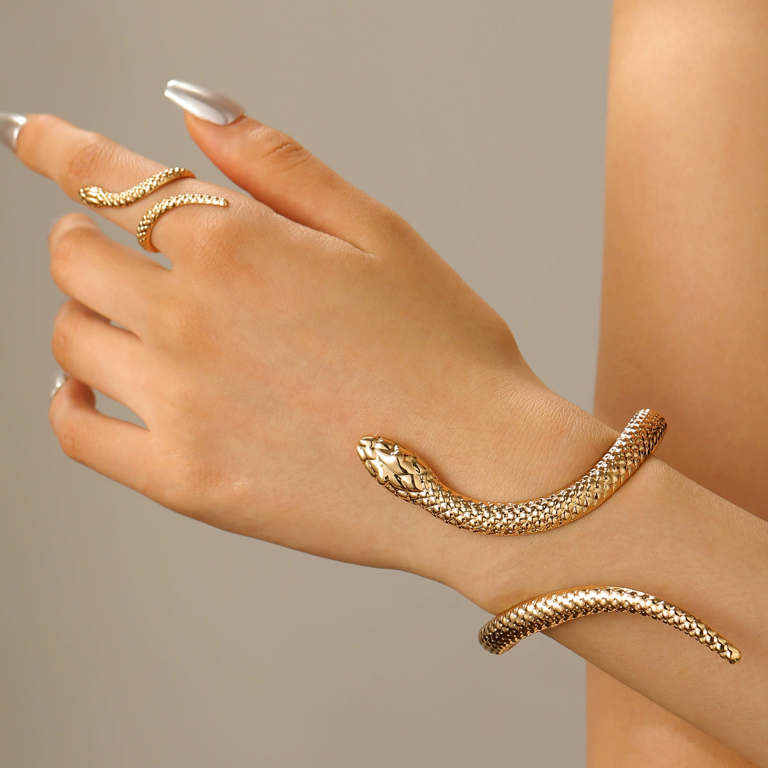 (Cross-border trading), fashionable yellow bracelet, adjustable ring, set, European style, high-quality style