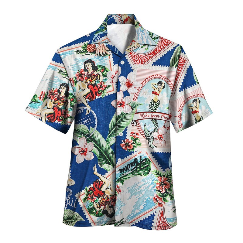 Cross border cardigan short sleeve Cuban collar men's Hawaiian shirt comfortable trend seaside 3D printing source factory
