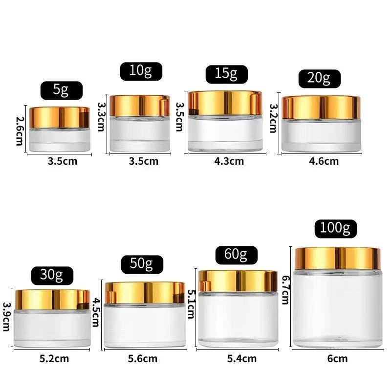 Botella de crema de pasta de arena transparente de 5 - 100g de gran capacidad, sellada con tapa de cinturón, botella de cosméticos dividida, botella de crema ocular de varias especificaciones image 10