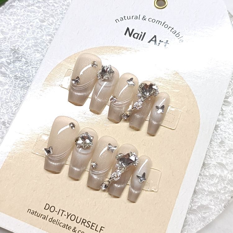 10 piezas de parche de uñas, parche de uñas de amor dulce Cool Kulomi, parche de uñas de uso manual