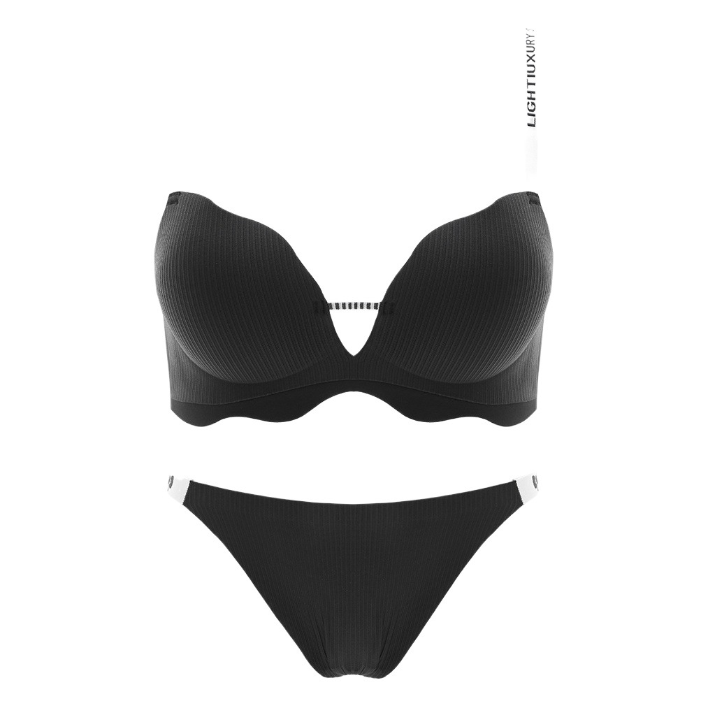 Traceless ropa interior femenina pequeño pecho configurar letras grandes de la correa del hombro puede ser fuga anti-flacidez verano sujetador fino