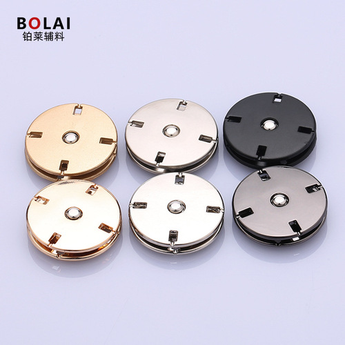 High-end invisible metal concealed buckle cashmere woolen coat snap buttons mother-in-law buttons colorful round snap buttons hand-stitched buttons