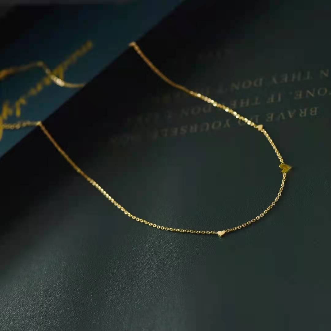 Einfacher Stil Herzform Titan Stahl Überzug Halskette 1 Stück display picture 7
