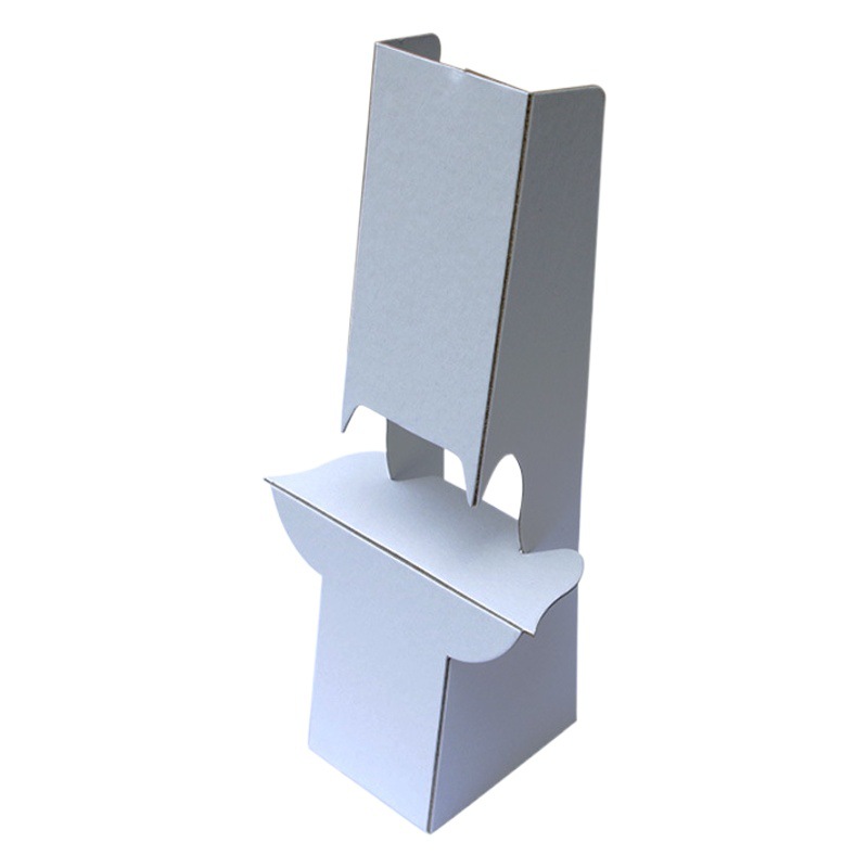 Factory wholesale white cardboard back support desktop KT board bracket butterfly bracket desktop advertising stand POP card rack