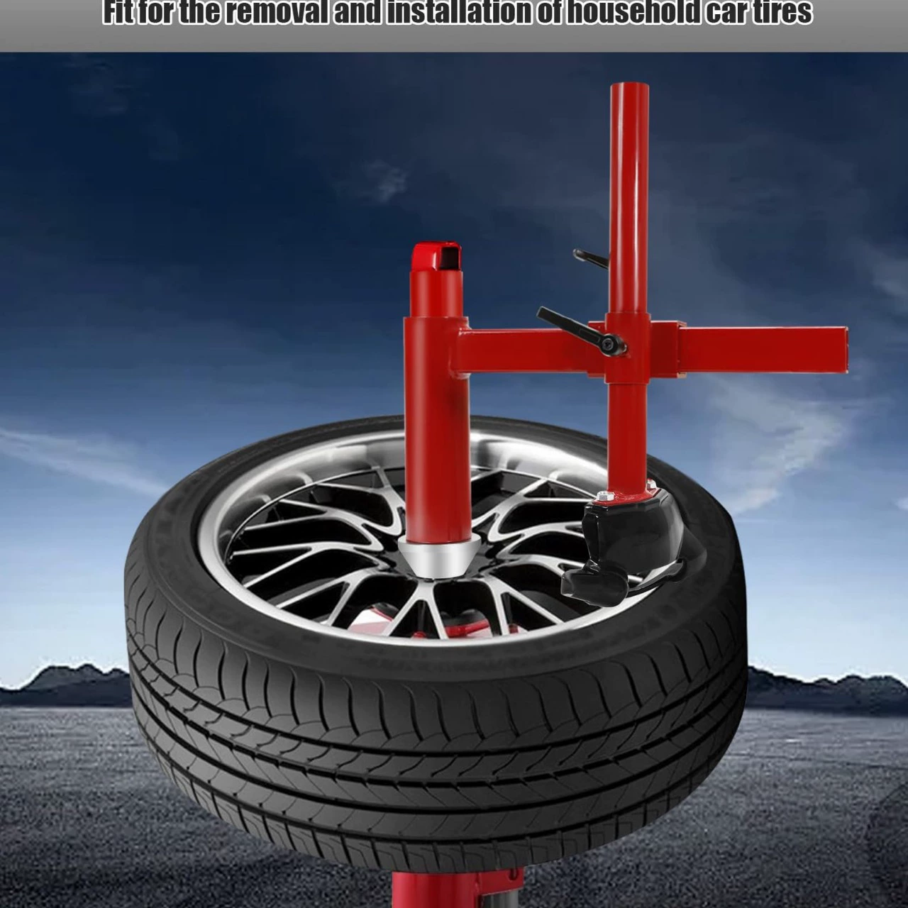 Upgraded manual tire changer duck head kit (with silver cone), with tire changer duck head