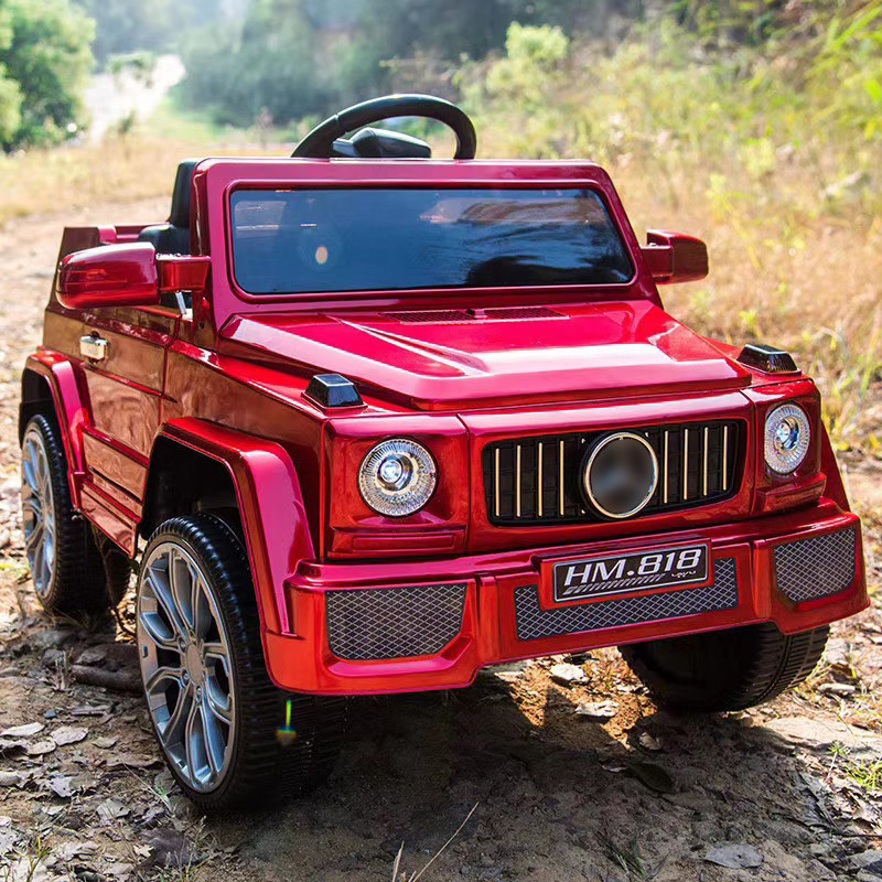 Coche eléctrico para niños portátil bebé auto-conducción coche de juguete Vehículo todoterreno de cuatro ruedas para niños cochecito recargable doble unidad
