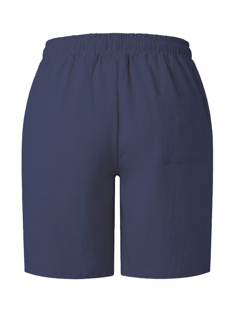 Heren linnen strandshorts in rechte pasvorm voor de zomer_voghion.com