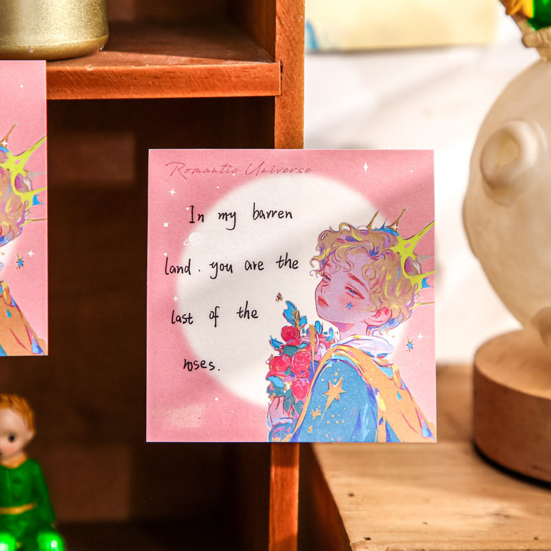 Mr. Paper tarjeta trasera N publicación Star Dream Adventure Departamento Animación Ilustración de personajes Notas adhesivas para estudiantes Notas de oficina