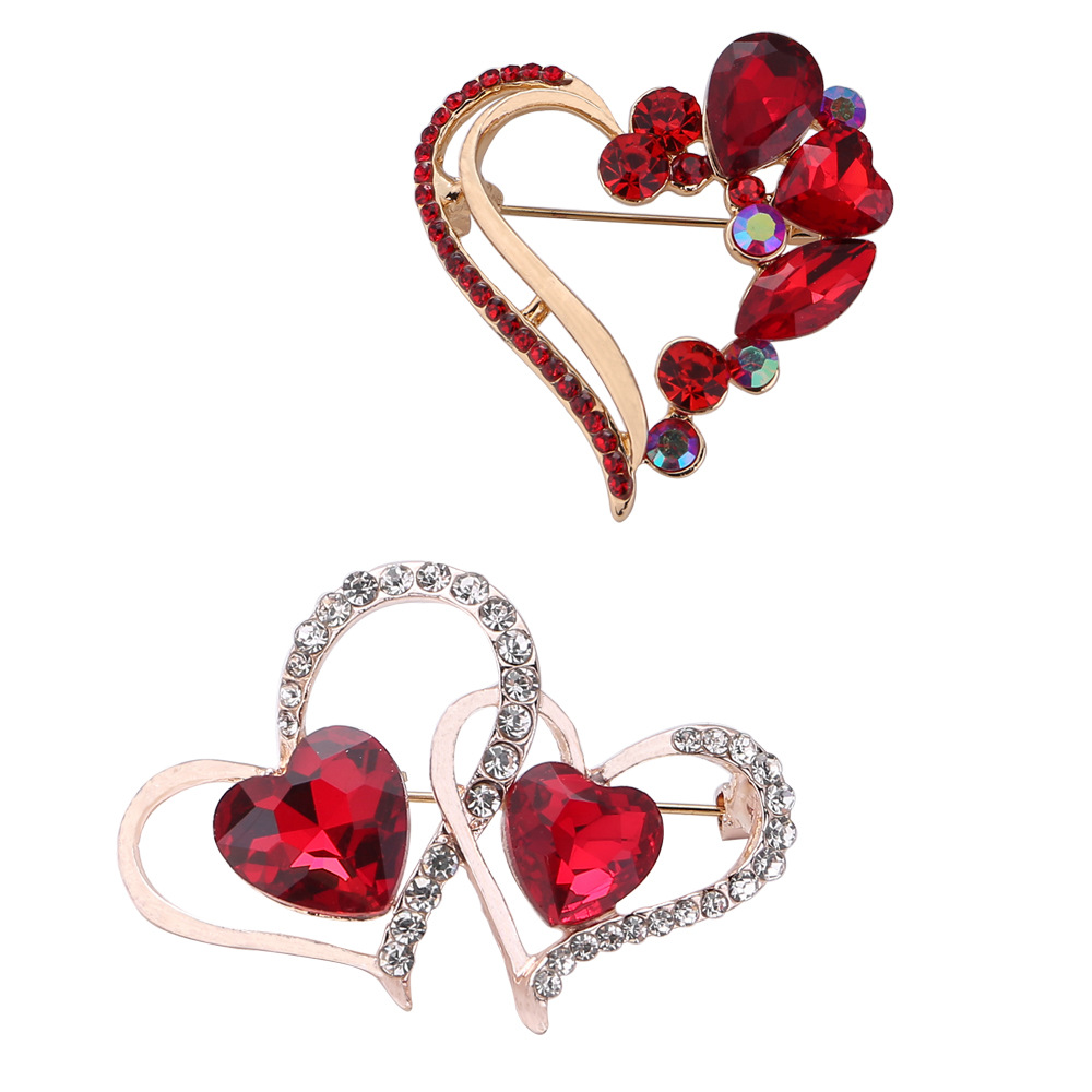 Exquisite Herzbrosche Mit Perle Hochwertiges Accessoire Für Damen_voghion.com