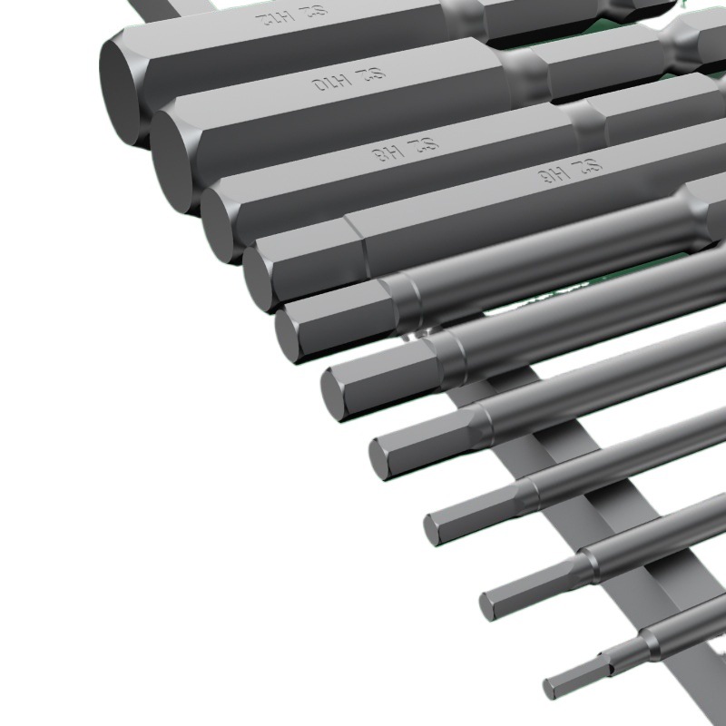 Hexagonal interno cabeza de lote Shell destornillador neumático eléctrico S2 fuerte magnetismo hexagonal batch taladro eléctrico batch eléctrico conjunto de extensión